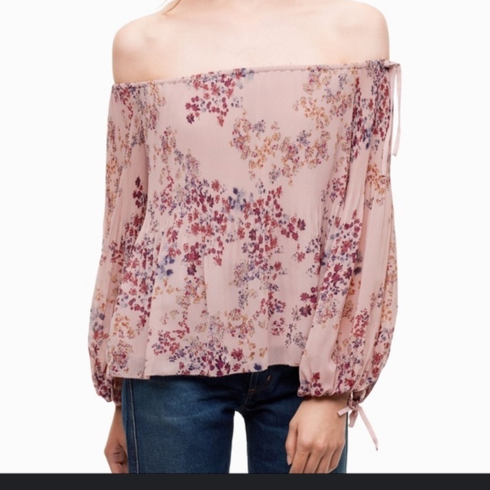 wilfred talence blouse in pink floral